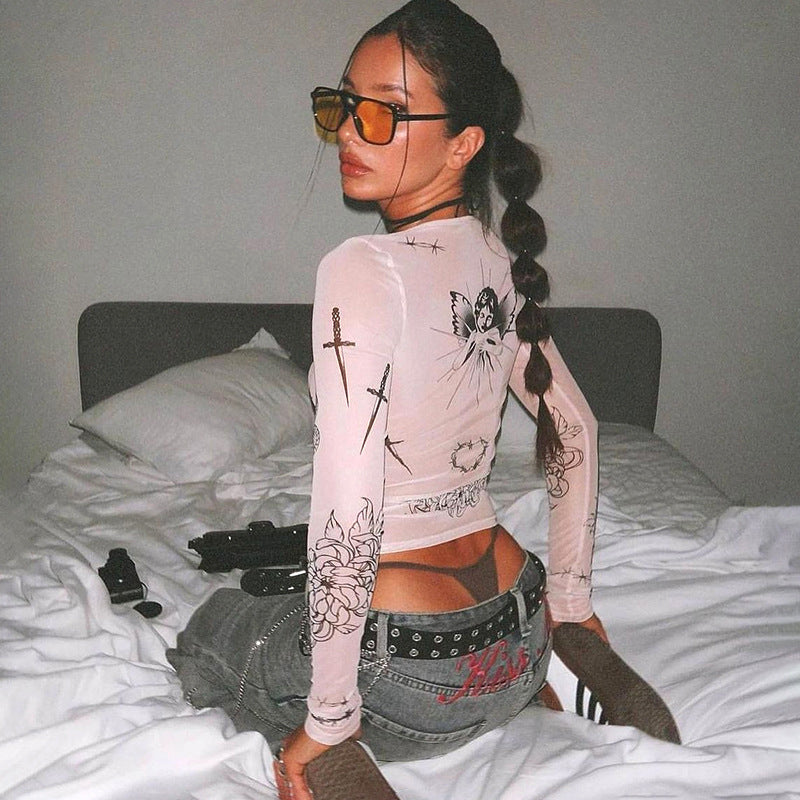 WICKED WINGS LONG SLEEVE TOP