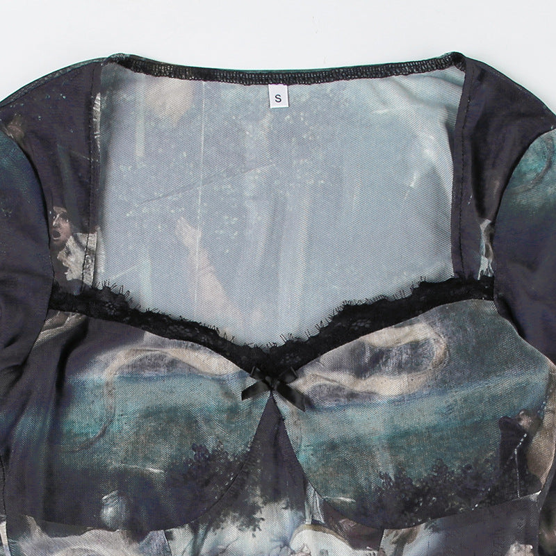 MOSAIC MUSE MESH BODYSUIT