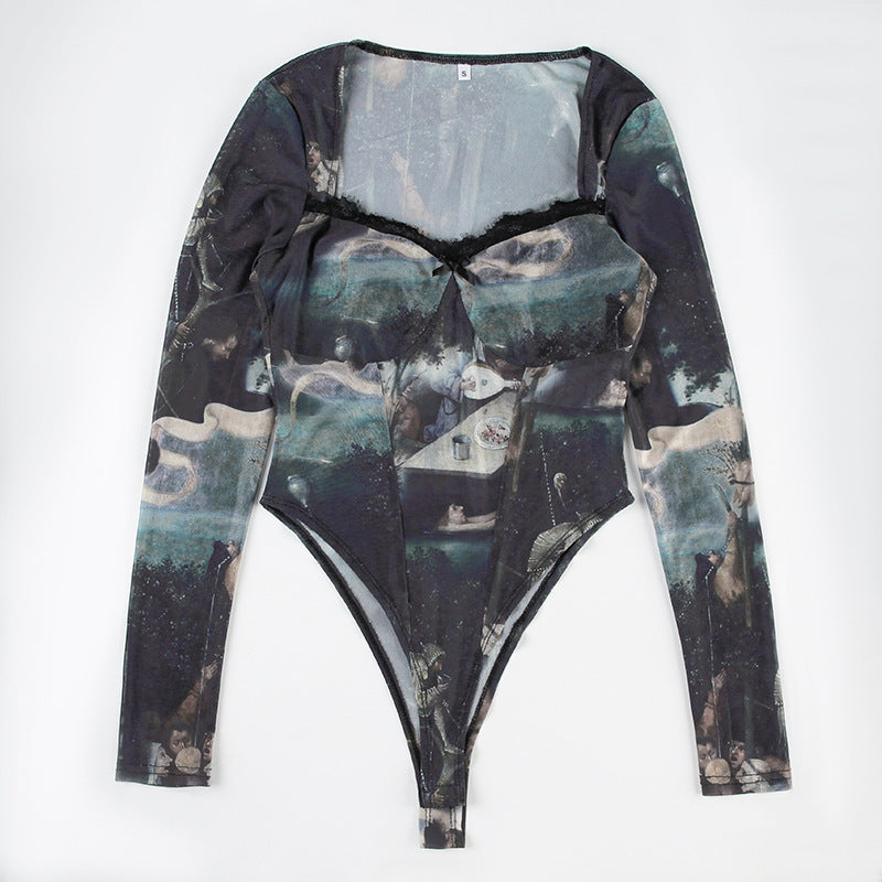 MOSAIC MUSE MESH BODYSUIT