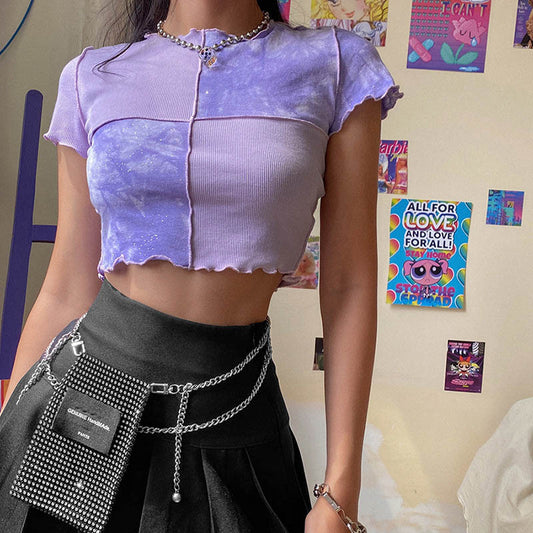 COSMIC HAZE PATCH CROP TOP