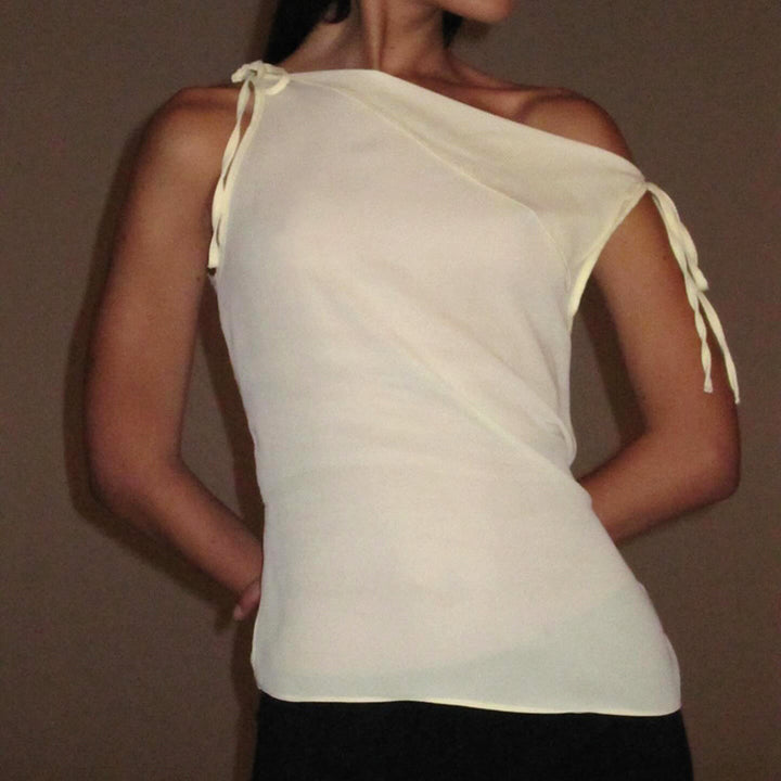 THE NOIR DRAPE OFF SHOULDER TOP