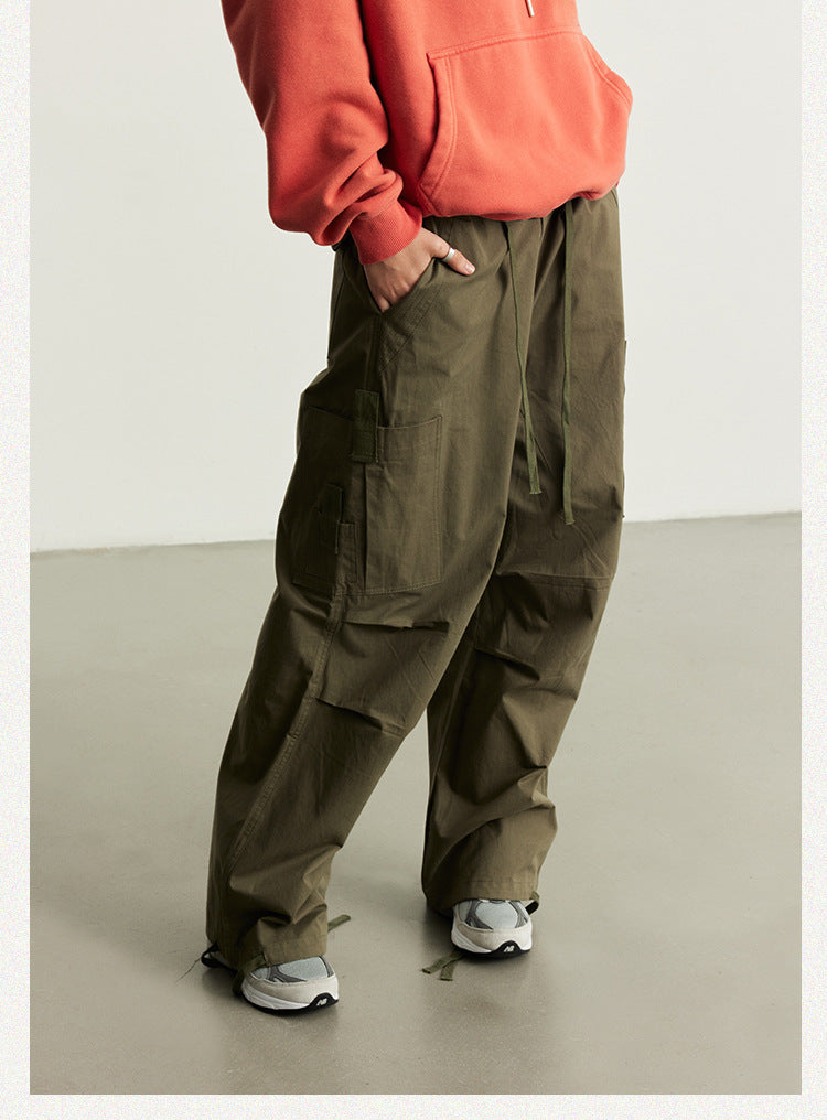 UNISEX WIDE LEG SUMMER CARGO PANTS