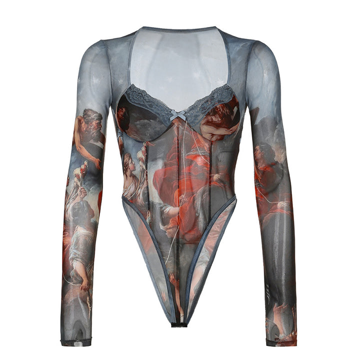 RENAISSANCE AFFAIR MESH BODYSUIT