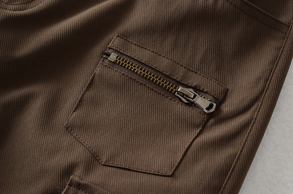 MULTIPOCKET PURE COTTON CARGO PANTS