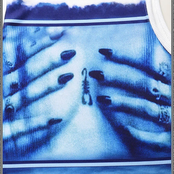 ILLUSION TOUCH CROPPED TANK TOP