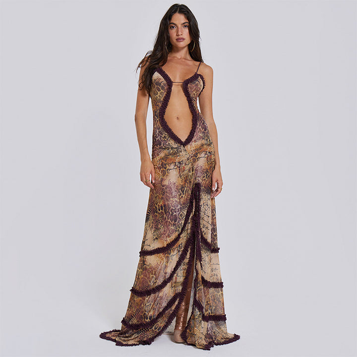 TWILIGHT WHISPER SLIT DRESS